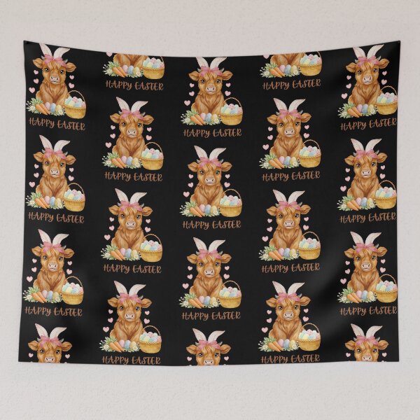 Item preview, Highland Cow Easter Bunny designed and sold by JRice66.