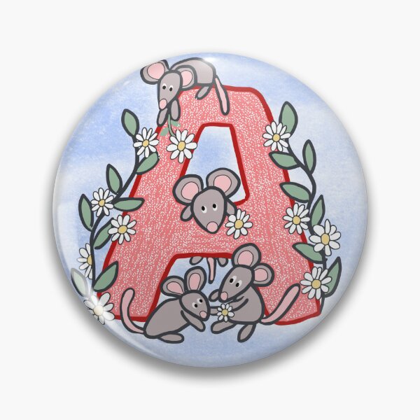 Item preview, Initial A cute animal art work designed and sold by MondayMouse.