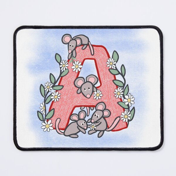Item preview, Initial A cute animal art work designed and sold by MondayMouse.