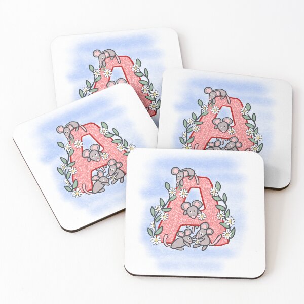 Item preview, Initial A cute animal art work designed and sold by MondayMouse.