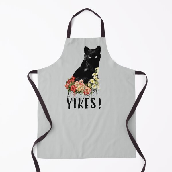 Item preview, YIKES! Black Cat Vintage Flower by Tobe Fonseca designed and sold by Tobe Fonseca®.