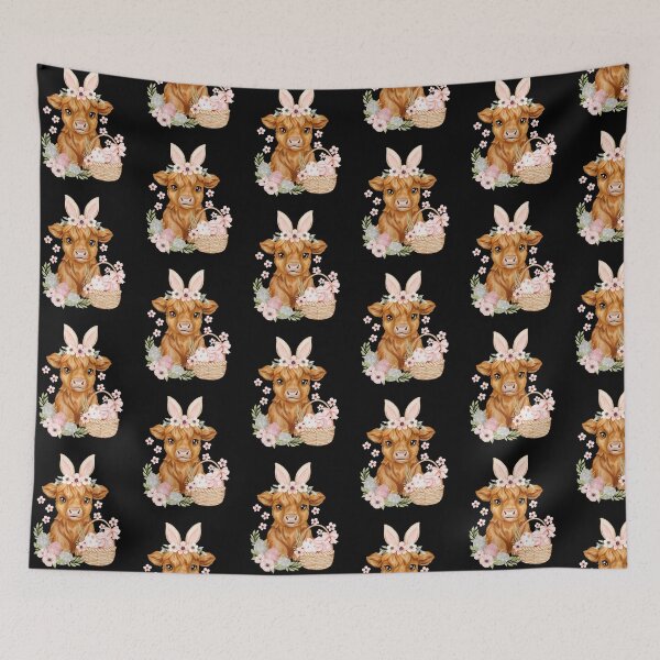 Item preview, Highland Cow Easter Bunny designed and sold by JRice66.