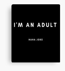 Adult - haha Canvas Print