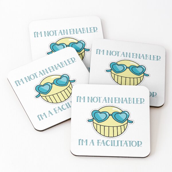 Item preview, Im Not An Enabler Im A Facilitator Funny Sarcastic Smiley Face Design designed and sold by NANursing.
