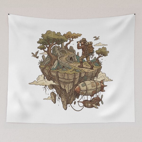 Item preview, Floating Island Travel – Fantasy Exploration Design designed and sold by pictranoosa.
