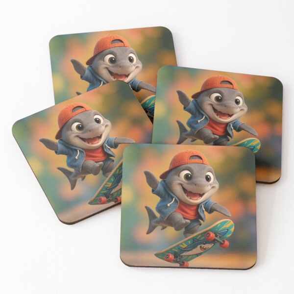 Item preview, Skater Salmon Shark  designed and sold by Sillytoe.