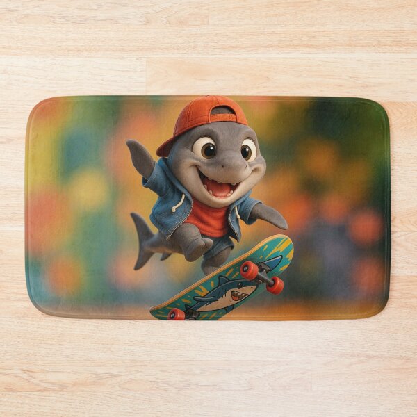 Item preview, Skater Salmon Shark  designed and sold by Sillytoe.