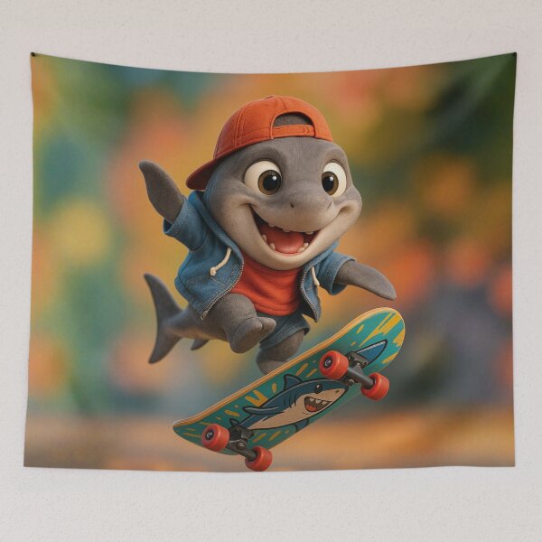 Item preview, Skater Salmon Shark  designed and sold by Sillytoe.