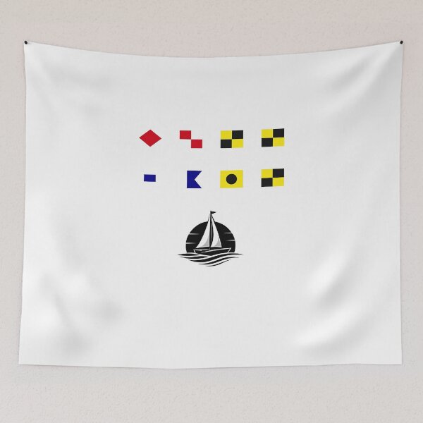 Item preview, Full Sail - Nautical Signal Flags designed and sold by AnchorsAwayCo.