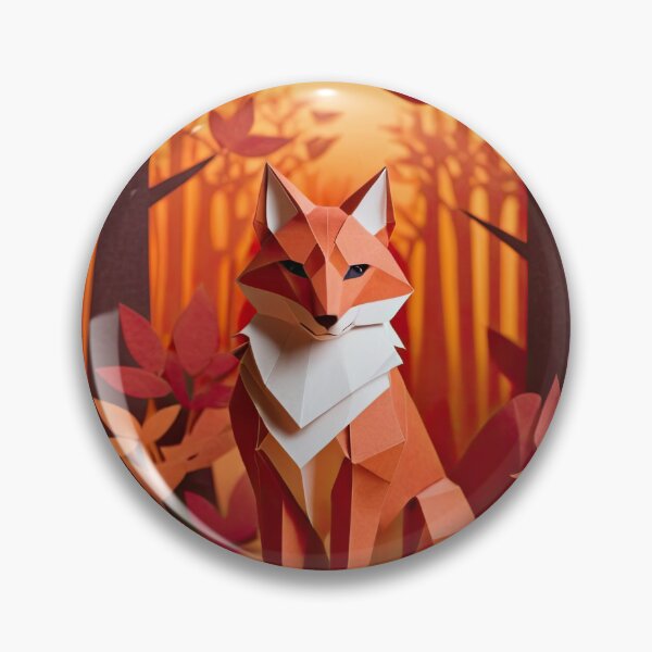 Item preview, Stacked Papercraft Autumn Fox Art designed and sold by ChickpeaStudios.