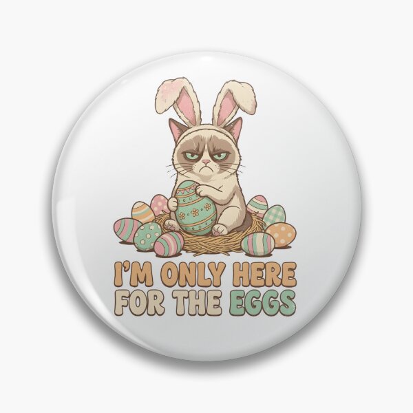 Item preview, Funny Easter Cat Bunny Shirt – Cute Grumpy Cat Easter Egg Hunter designed and sold by ArtPetrenko90.