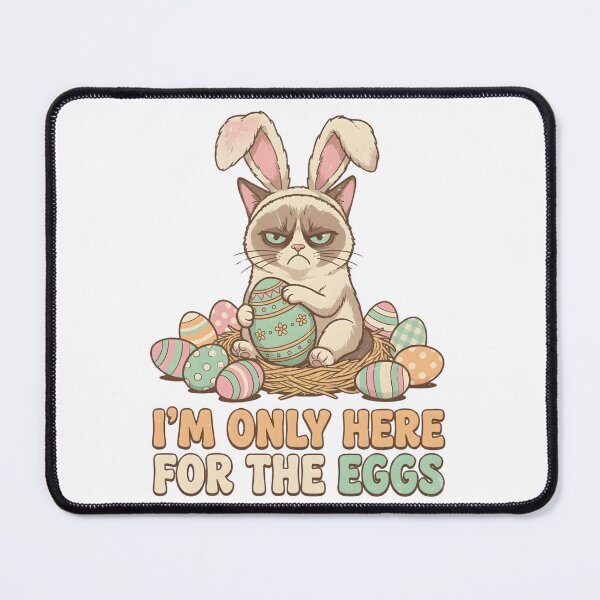 Item preview, Funny Easter Cat Bunny Shirt – Cute Grumpy Cat Easter Egg Hunter designed and sold by ArtPetrenko90.