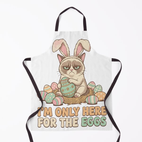 Item preview, Funny Easter Cat Bunny Shirt – Cute Grumpy Cat Easter Egg Hunter designed and sold by ArtPetrenko90.