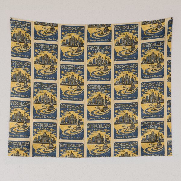 Item preview, Mykolaiv Ukraine Retro Vintage Travel Souvenir designed and sold by TravelersGems.