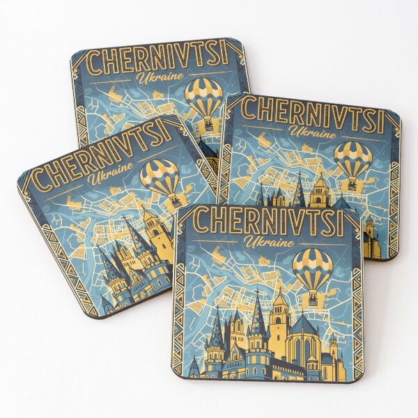 Item preview, Chernivtsi Ukraine Retro Vintage Travel Souvenir designed and sold by TravelersGems.