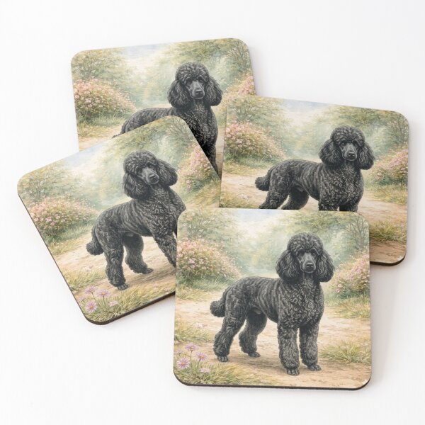 Item preview, Vintage Standard Poodle designed and sold by Blackberry Hill Design Co..