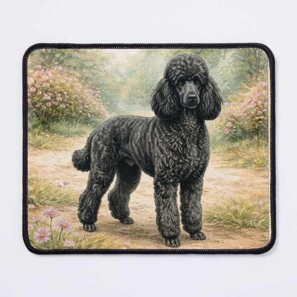 Item preview, Vintage Standard Poodle designed and sold by Blackberry Hill Design Co..
