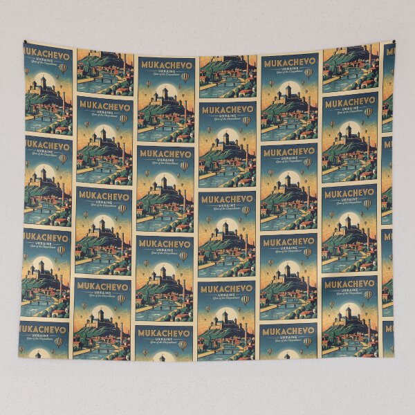 Item preview, Mukachevo Ukraine Retro Vintage Travel Souvenir designed and sold by TravelersGems.