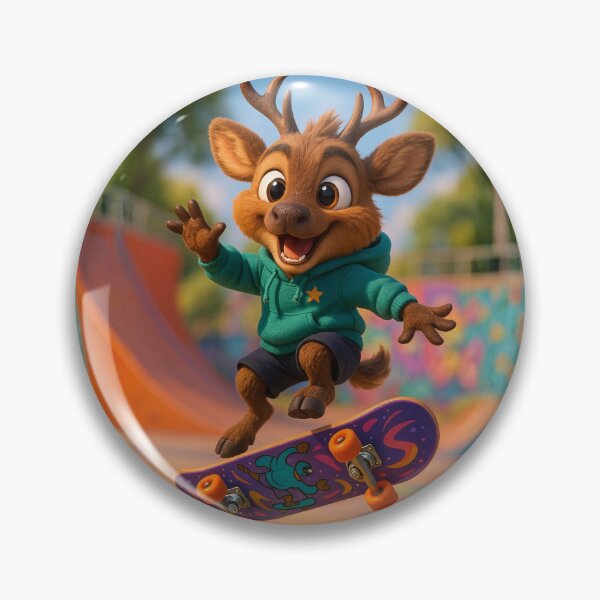 Item preview, Skater Sambar Deer designed and sold by Sillytoe.