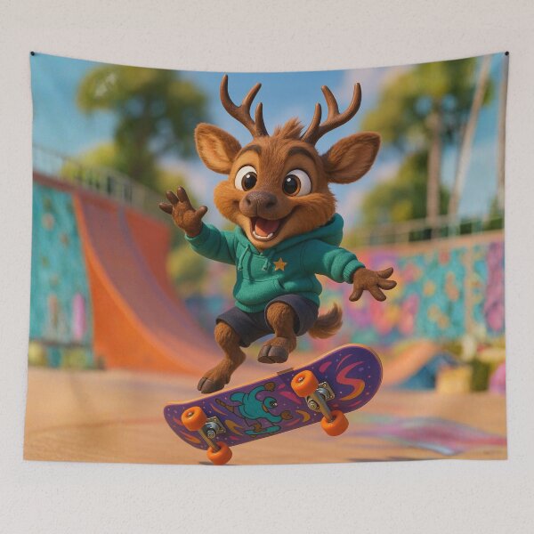 Item preview, Skater Sambar Deer designed and sold by Sillytoe.