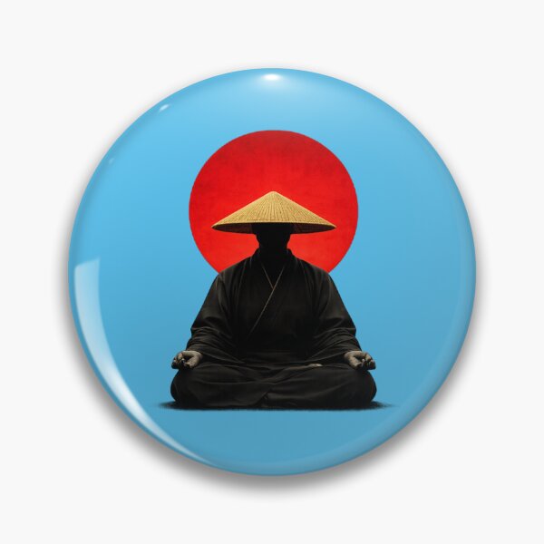 Item preview, Silent Monk Beneath the Crimson Sun of Stillness designed and sold by walex-jed.