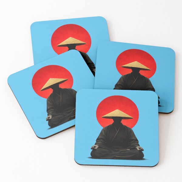 Item preview, Silent Monk Beneath the Crimson Sun of Stillness designed and sold by walex-jed.