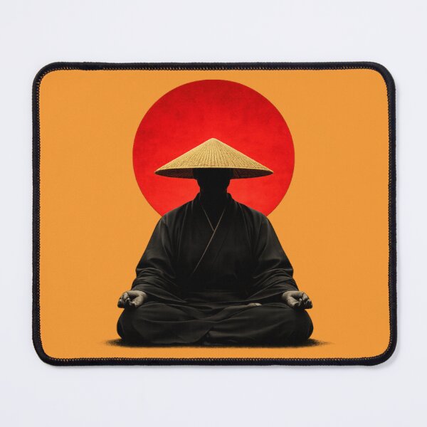 Item preview, Silent Monk Beneath the Crimson Sun of Stillness designed and sold by walex-jed.