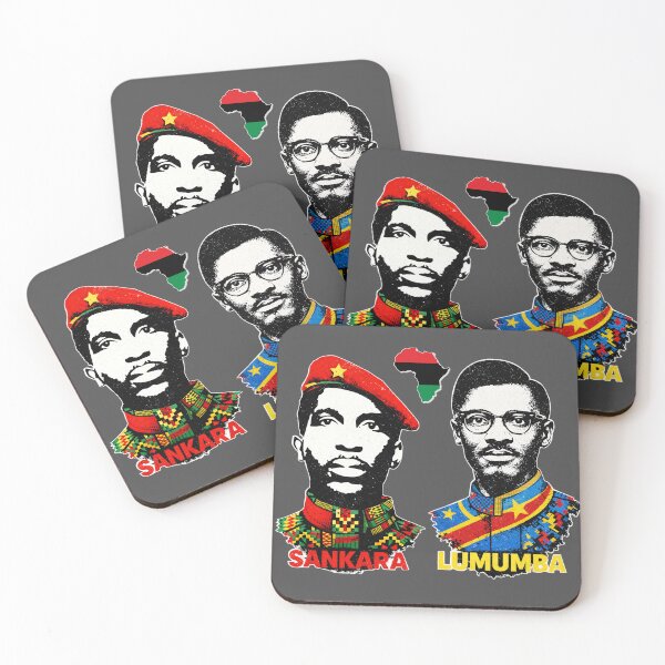 Item preview, Thomas Sankara & Patrice Lumumba Pan-African Revolutionary Leaders – African Liberation Icons Vintage Art designed and sold by Youngkev-arts.