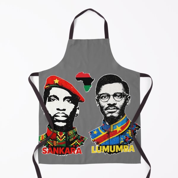 Item preview, Thomas Sankara & Patrice Lumumba Pan-African Revolutionary Leaders – African Liberation Icons Vintage Art designed and sold by Youngkev-arts.