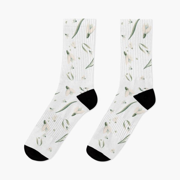 Item preview, A pattern of snowdrops designed and sold by Leila Nabih Designs.
