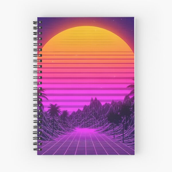 Item preview, Retro Synthwave Sunset Drive with Palm Trees designed and sold by powersunlight.