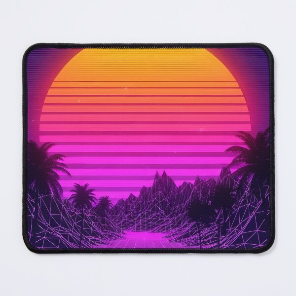 Item preview, Retro Synthwave Sunset Drive with Palm Trees designed and sold by powersunlight.