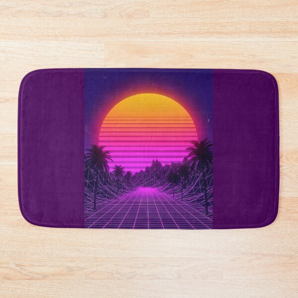 Item preview, Retro Synthwave Sunset Drive with Palm Trees designed and sold by powersunlight.