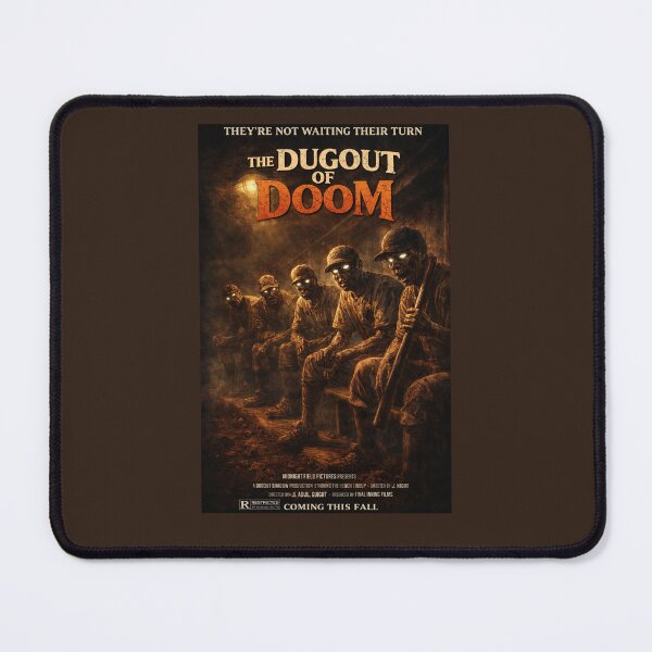 Item preview, The Dugout of Doom Vintage Baseball Horror Movie Poster Parody Shirt designed and sold by GhostDawgs.