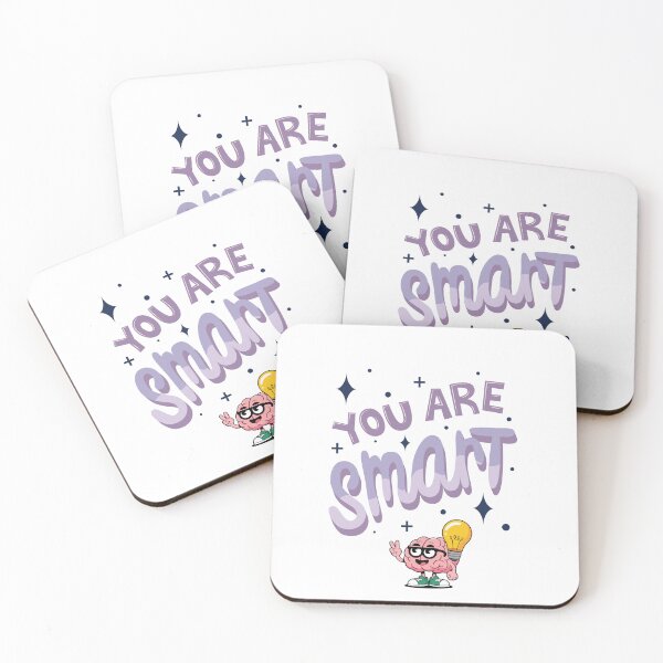 Item preview, You Are Smart Cute Brain Illustration designed and sold by FunSticky14.