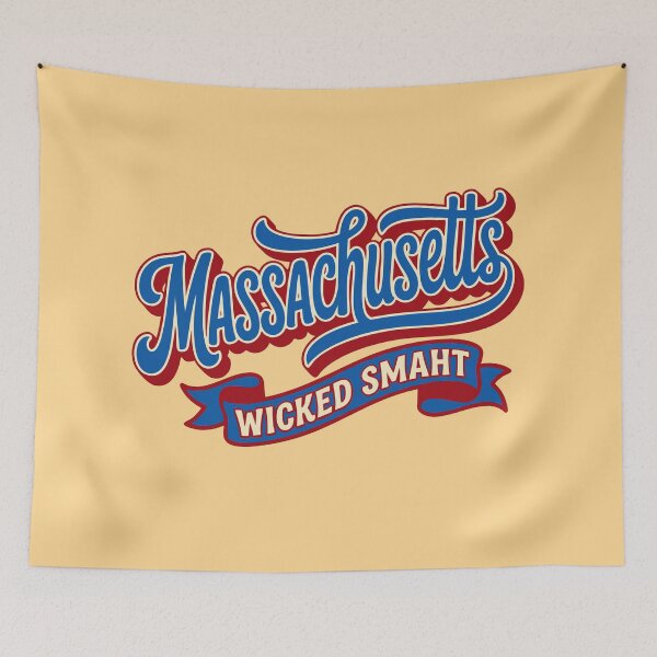 Item preview, Massachusetts Wicked Smaht - Retro State Pride designed and sold by Cozy-Old-Pub.