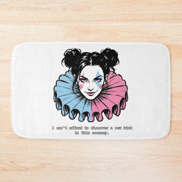 Item preview, I Can't Afford to Discover a New Kink in This Economy | Alt Goth Clown Girl T-Shirt designed and sold by DeadAngle.
