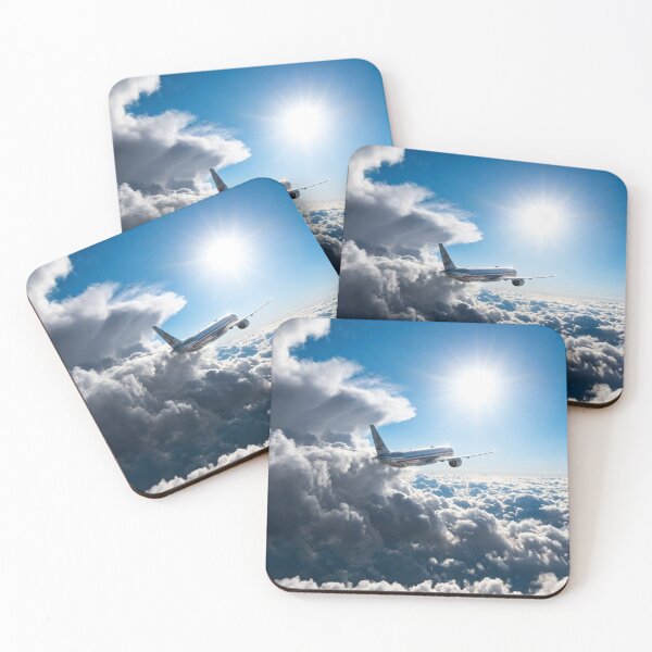 Item preview, Passenger Jet Breaking breaking through clouds designed and sold by EMaviation_.