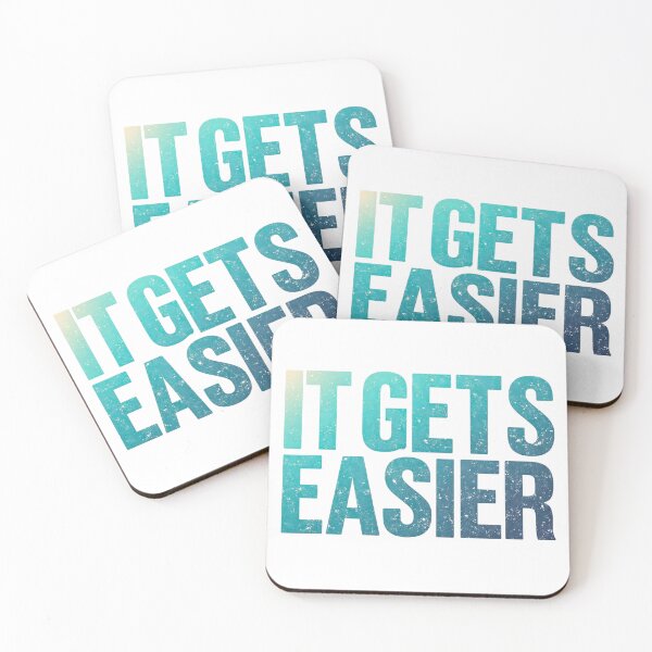 Item preview, It Gets Easier designed and sold by TheInkyLine.