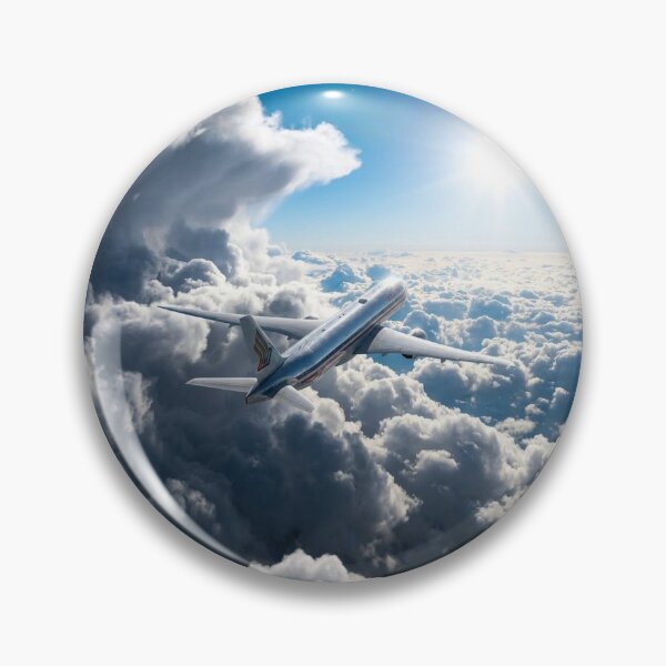 Item preview, Airliner Emerging Above Sunlit Clouds designed and sold by EMairplanes.
