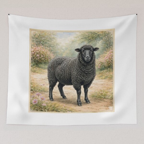 Item preview, Vintage Black Sheep designed and sold by Blackberry Hill Design Co..