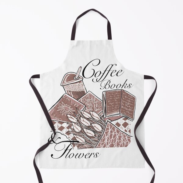 Item preview, Coffee Books and Flowers designed and sold by MeadowsAndInk.