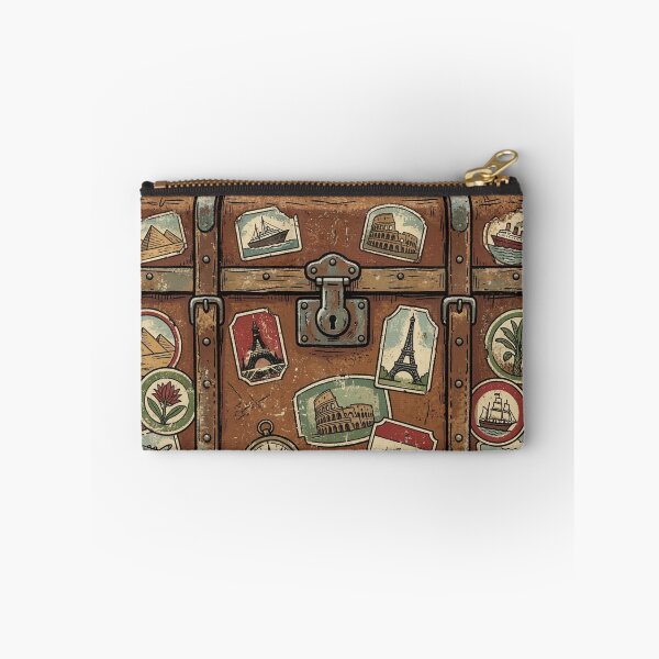 Item preview, Travel Trunk Covered in Stickers – Classic Journey Design designed and sold by pictranoosa.