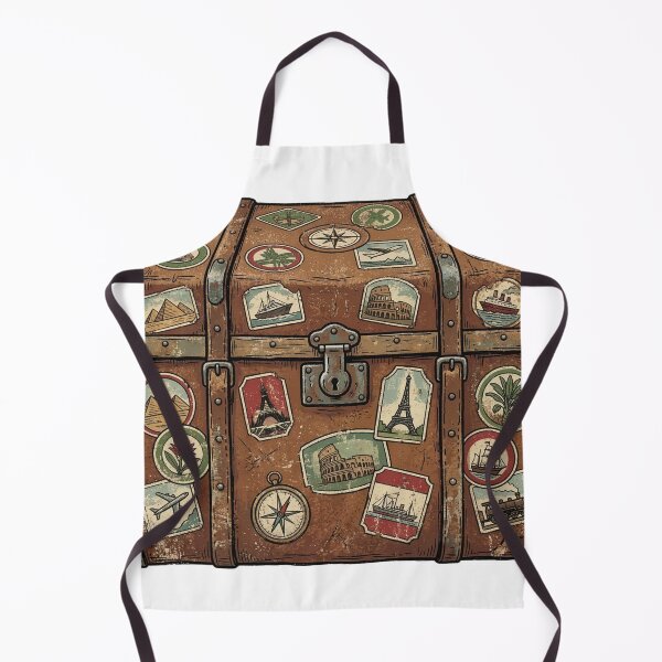 Item preview, Travel Trunk Covered in Stickers – Classic Journey Design designed and sold by pictranoosa.