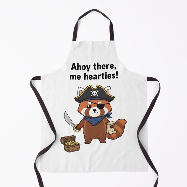 Item preview, Ahoy There Me Hearties Cute Pirate Red Panda Design. designed and sold by The-T-In-Retro.