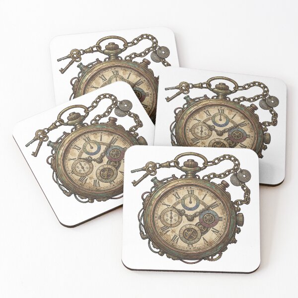 Item preview, Time Travel Pocket Clock – Journey Through Time Design designed and sold by pictranoosa.