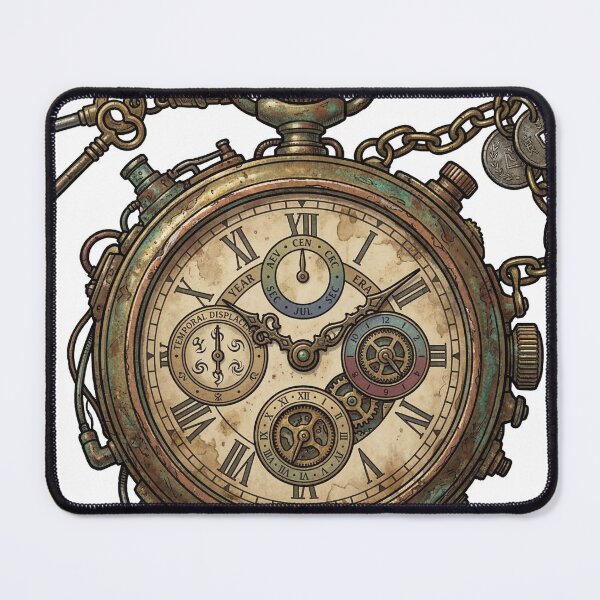 Item preview, Time Travel Pocket Clock – Journey Through Time Design designed and sold by pictranoosa.