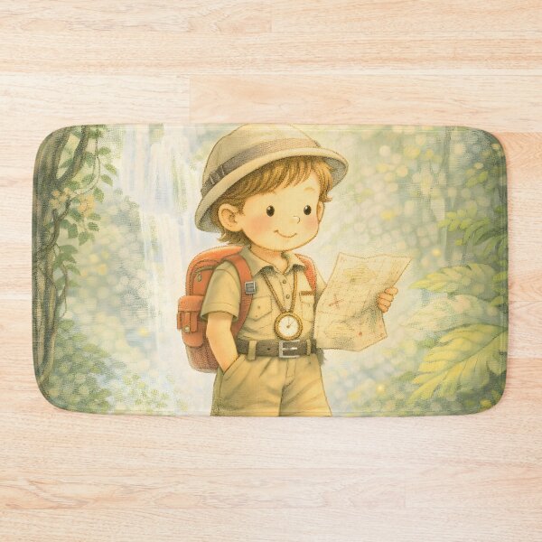 Item preview, Personalized Jungle Explorer Nursery Wall Art – Riley Kids Name Poster, Storybook Adventure Illustration, Safari Kids Decor designed and sold by LoveNurseries.