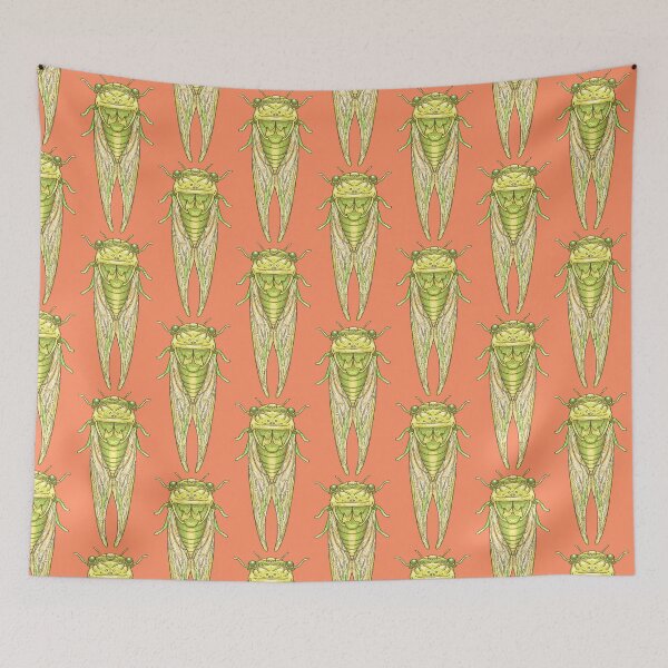 Item preview, Party cicadas lime and orange designed and sold by beesocks.