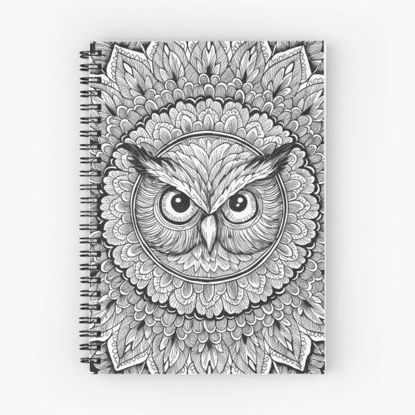 Item preview, Floral Mandala Art owl – Intricate Flower Mandala Design designed and sold by Anime9122.